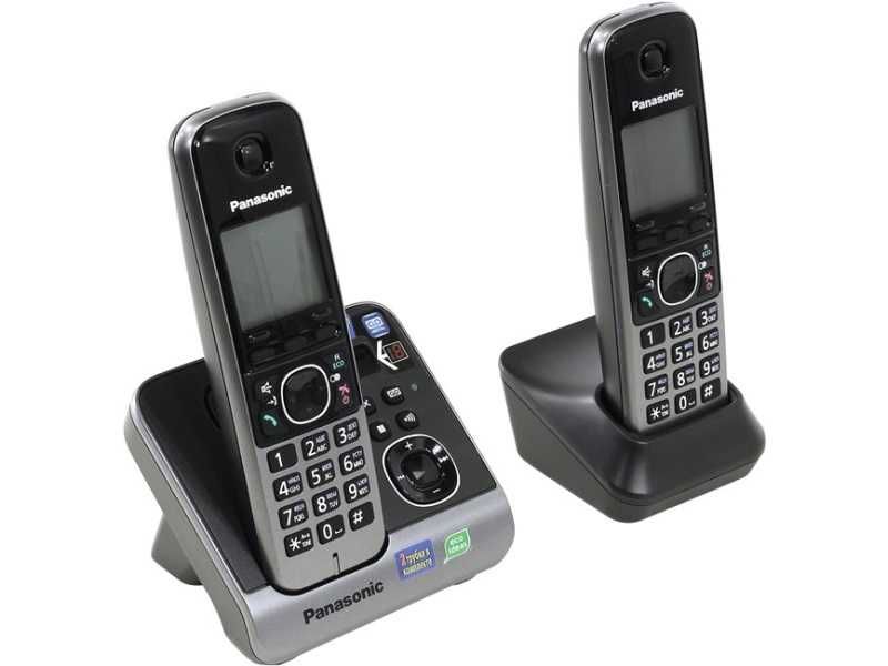 Радиотелефон Panasonic KX-TG6721 (RU),  с автоответчиком на две трубки