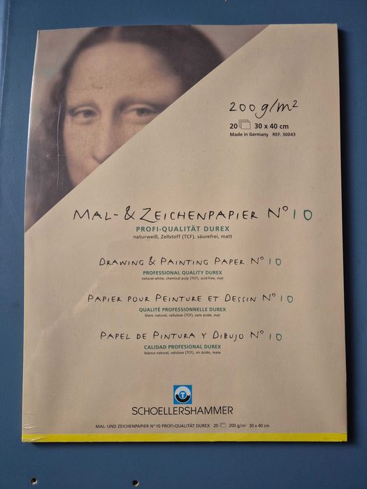 Ocazie ! Trei Blocuri pt. desen și pictură Germania + 7 pensule profi Rembrandt