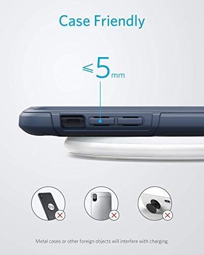 Anker PowerWave+ Pad безжично зарядно пад, Qi сертифициран 2 in 1