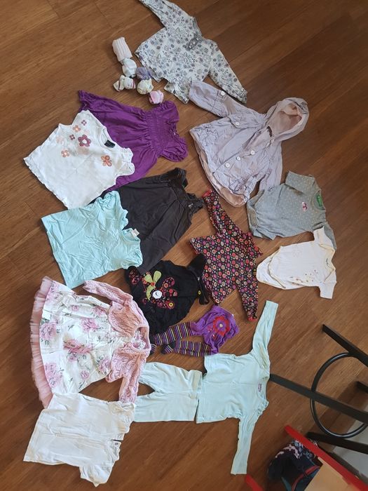 Лот маркови детски дрехи за момиче 6-9 месеца, 68-74 см. ръст