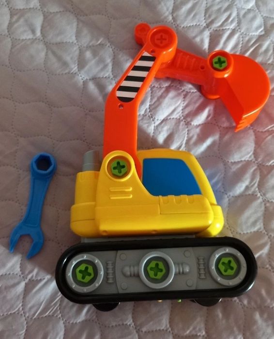 Jucărie excavator demontabil