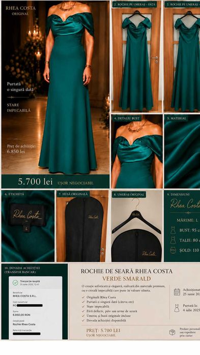 Rochie de seară creatie RHEA COSTA