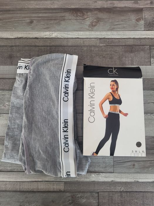 Compleu dama colanti+ bustiera gri Calvin Klein M