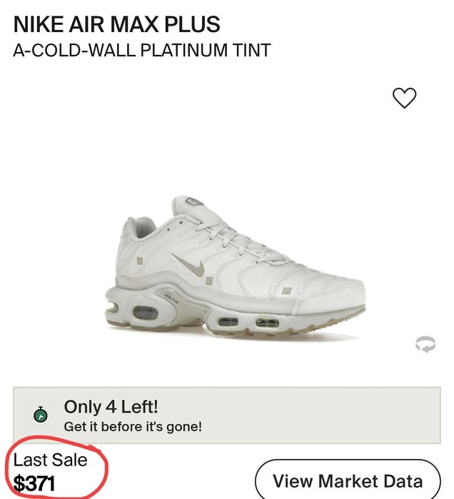 Air max plus A-Cold-Wall