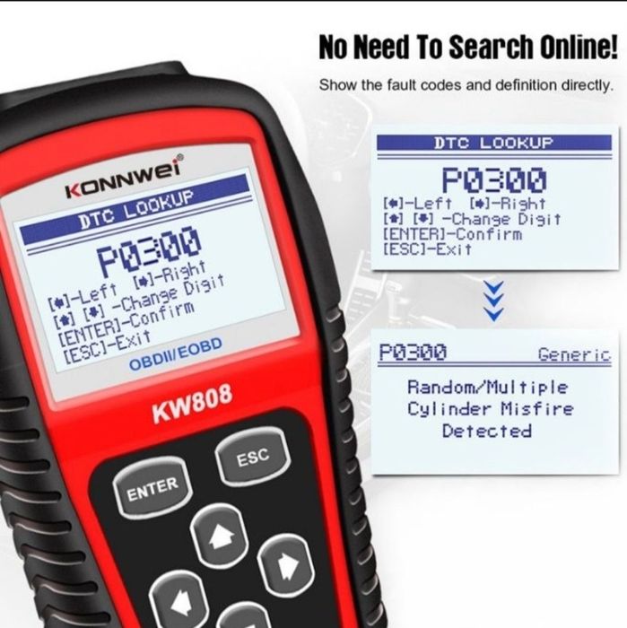 Aparat de diagnoza Tester auto profesional KONNWEI KW808