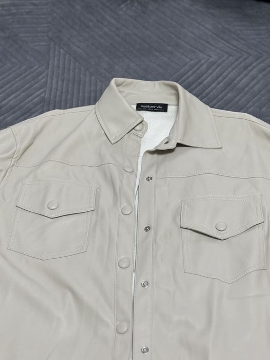 Кожанный пиджак женский