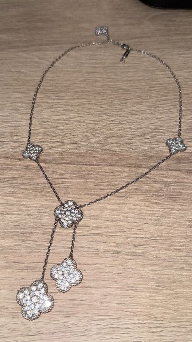 Van Cleef колие в сребърно с камъчета