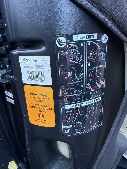 Scaun auto Kindercraft isofix FIX2GO 9-36 kg