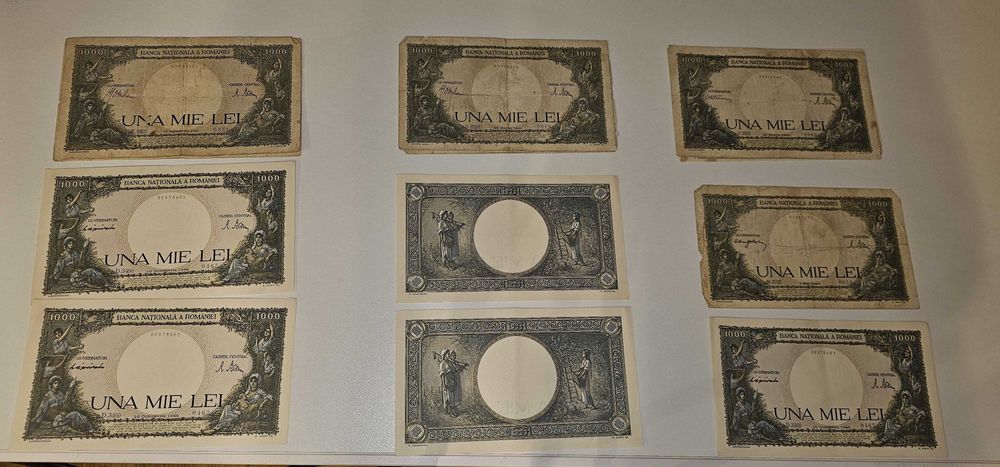 Bancnote România 1941–1948 | 1000, 2000, 5000, 10000 & 1.000.000 Lei
