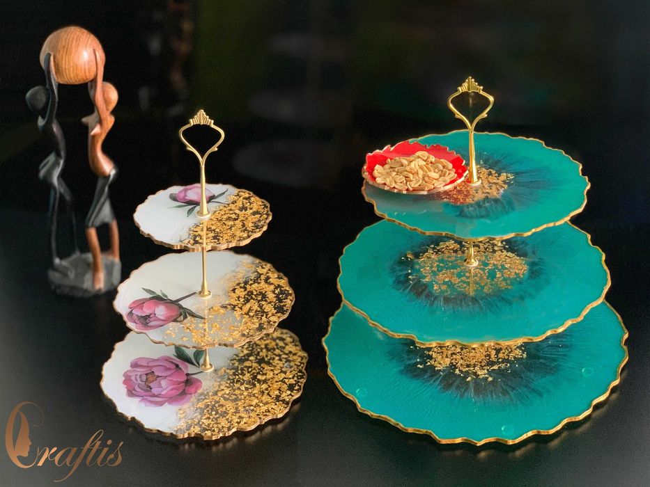 Platou supraetajat din rasina epoxidica, diferite marimi.