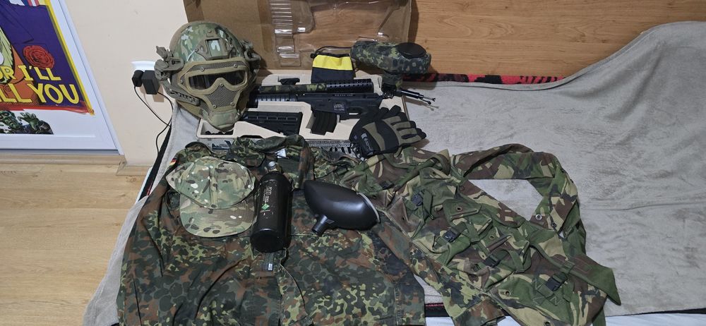 Pachet arma si echipament paintball