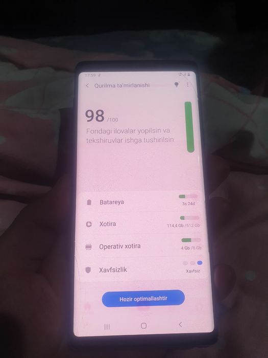 Samsung note 9 8 512