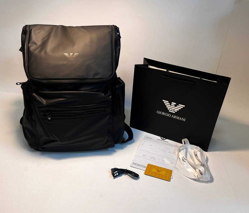 Emporio Armani Geantă rucsac, piele 506