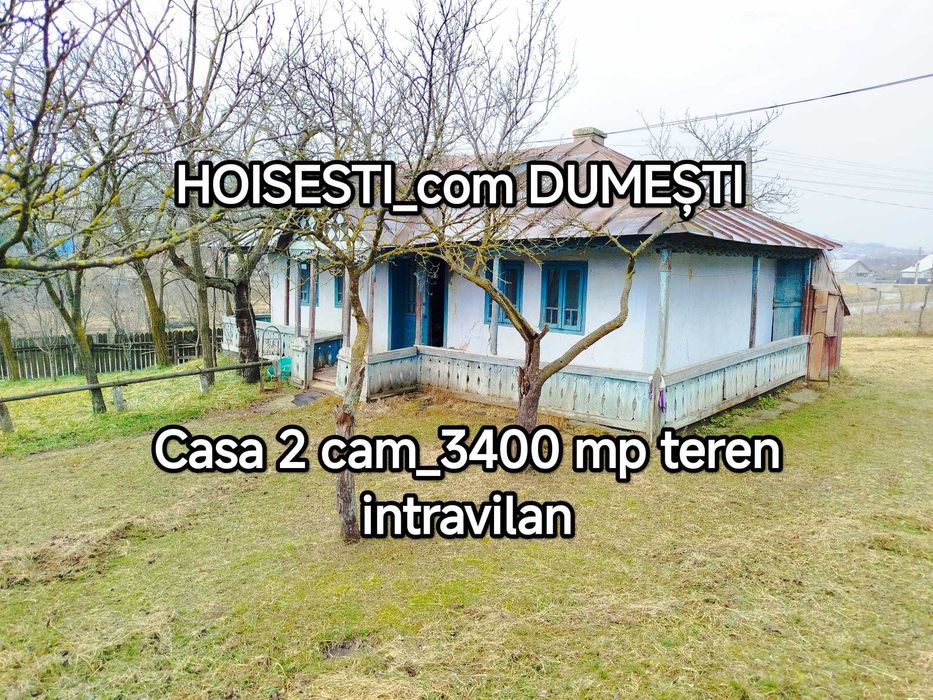 CASA + 3400 teren intravilan , IASI_HOISESTI_la PRET de Garsoniera