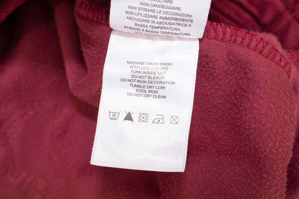 Juicy Couture оригинален дамски панталон плюшен вишнав лого камъни XS