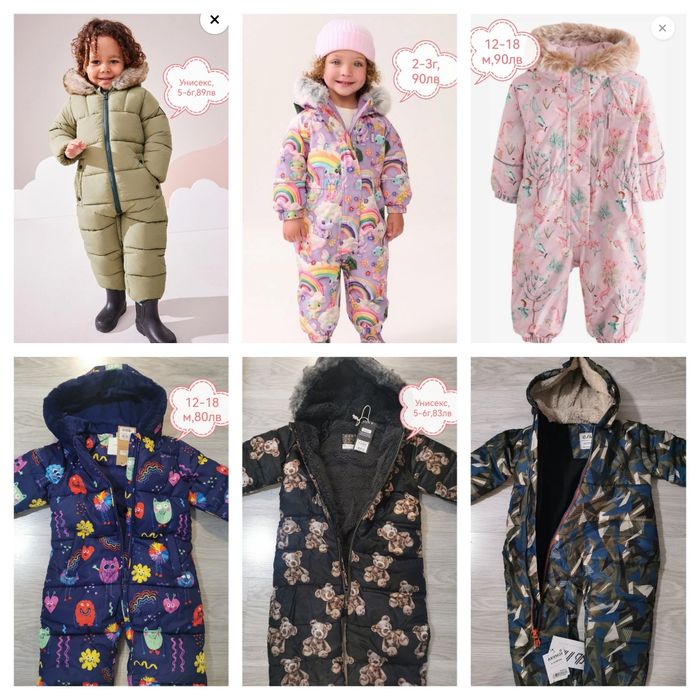 Зимни, есенни водоустойчиви якета и космонавти Next