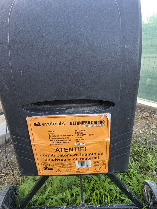 Betoniera evotools 180l schimb cu baloti lucerna