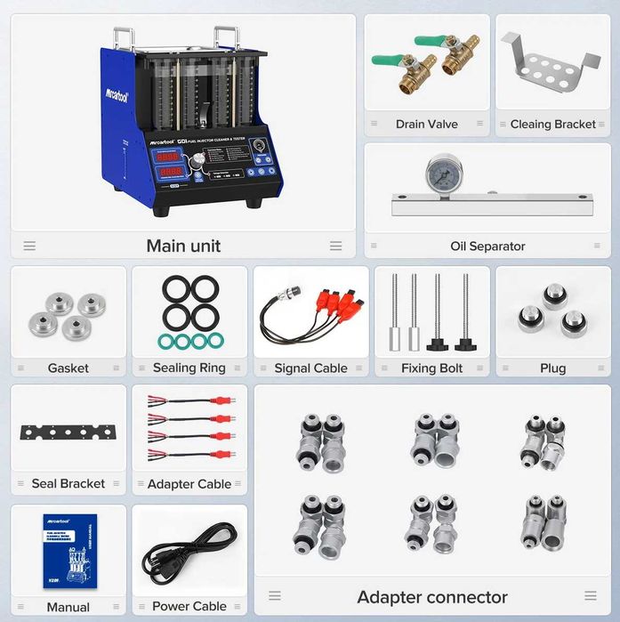 Стенд за бензинови инжектори GDI EFI FEI MRCARTOOL V209