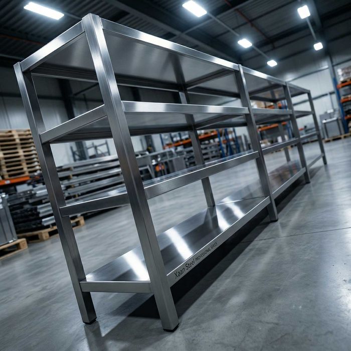 XaaN Steel: Стеллаж из нержавейки / Zanglamaydigan po'latdan stellaj