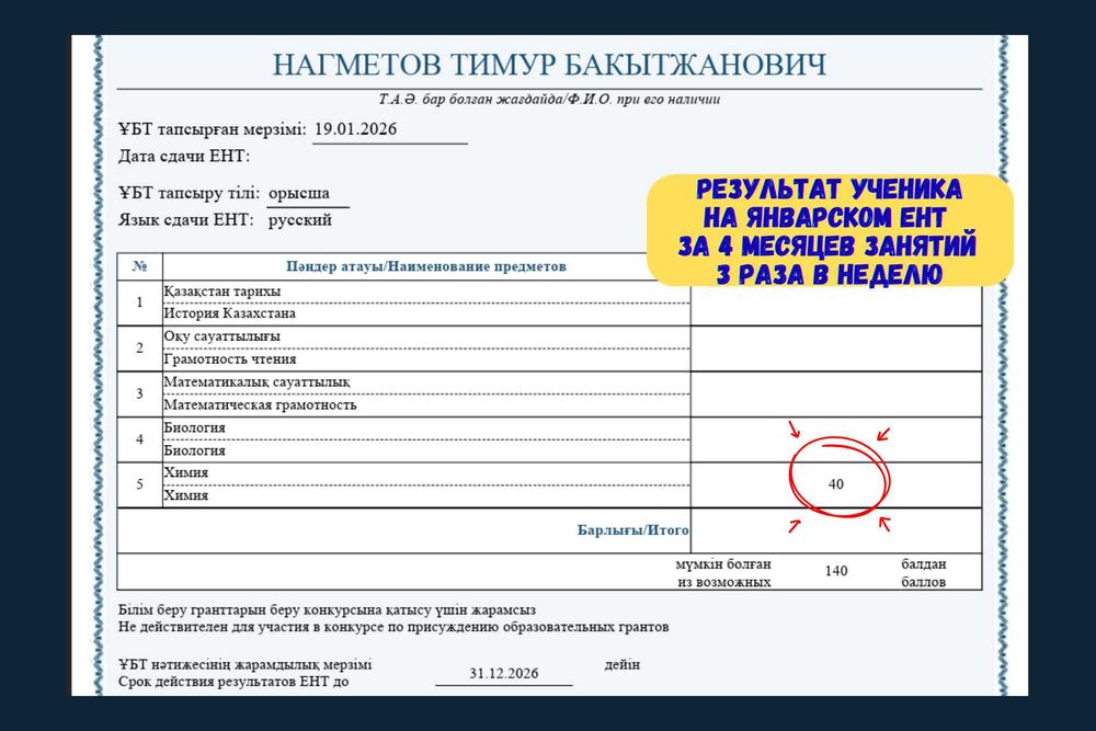 Репетитор по химии.