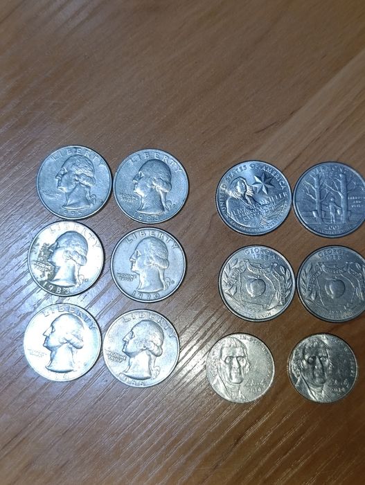 Продам монеты Германии , Финляндии , США и евроценты .