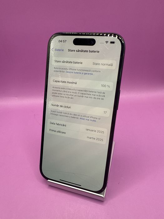 Iphone 16 128GB Bat 100% 17C •Matei Amanet Crangasi• 11750