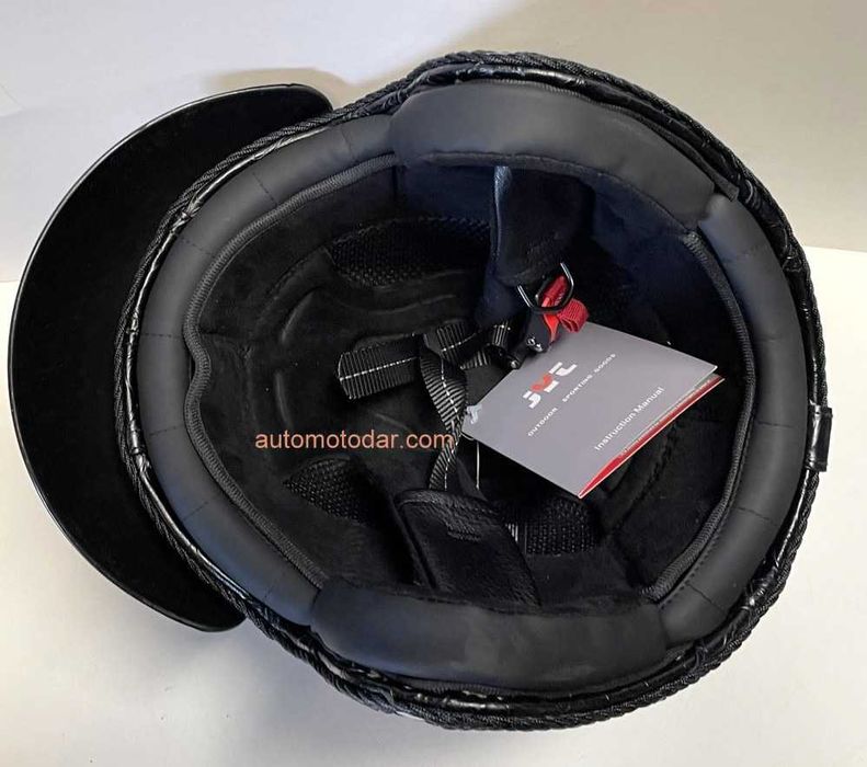 Отворена кожена каска
за мотор скутер мотопед