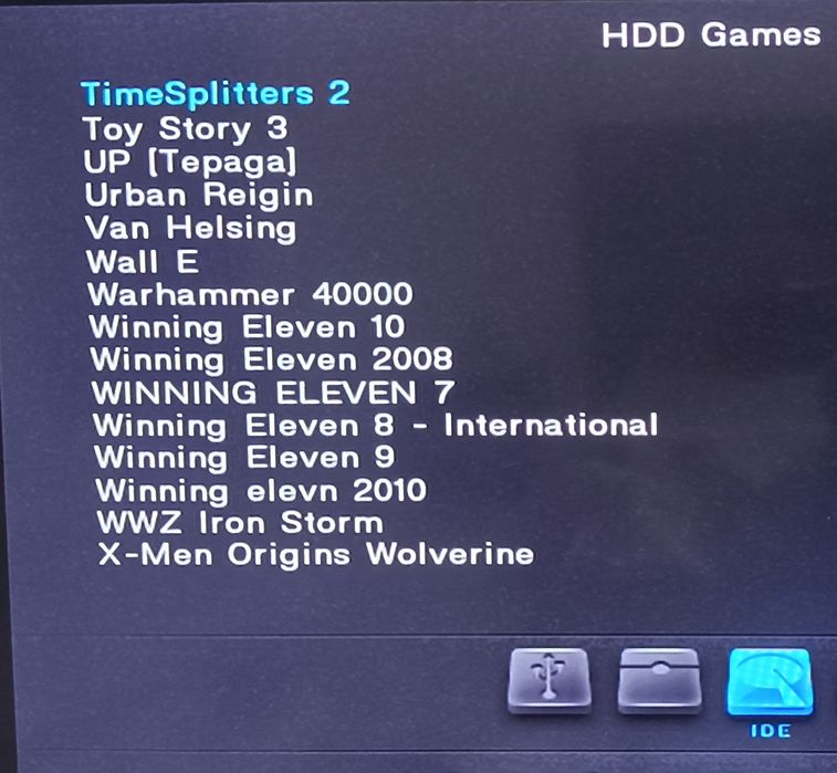 Ps2 fat hdd 250 gb 90 ta o'yin