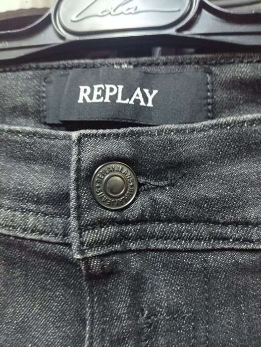 Оригинални дънки Replay Jondrill W40 L34 нови мъжки сиви реплей