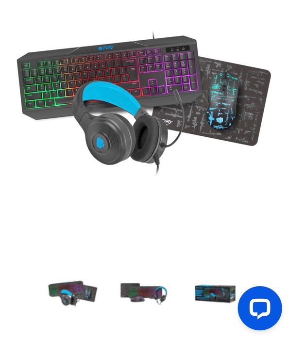 Gaming светеща клавиатура , мишка и слушалки