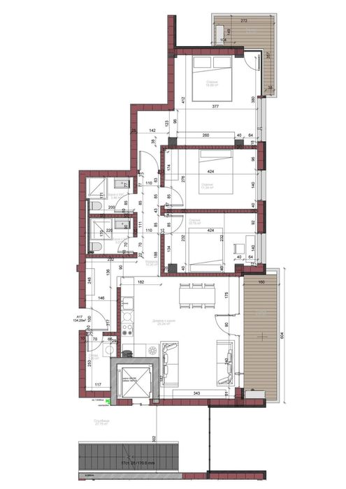 Продава се Четиристаен апартамент в София, Горубляне - 134 кв.м за 2500 €/кв.м - Снимка #10