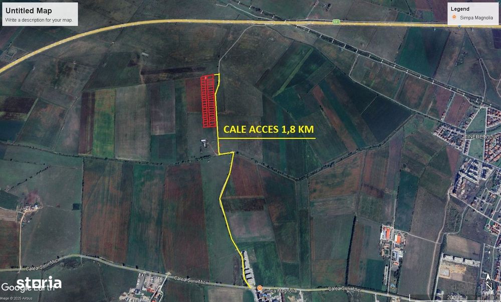 Vand teren agricol de investitie in zona Calea Surii Mici, 13000 euro!