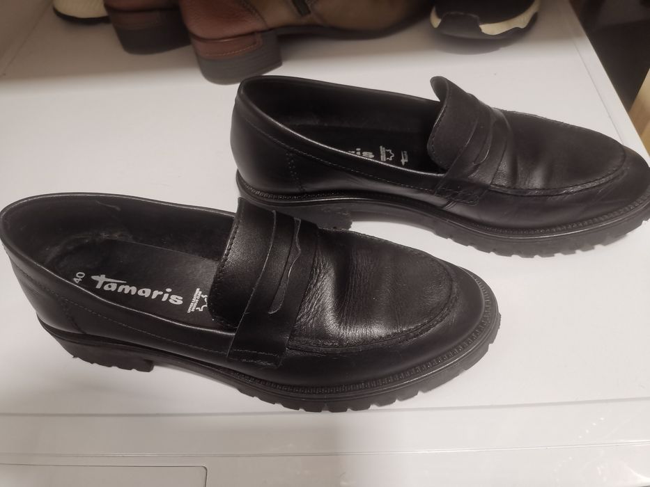 Дамски лоуфъри черни, 40 номер