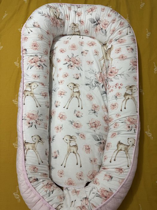 Cosulet pentru copii cu 2 fete Baby nest Velvet 105 x 66 cm