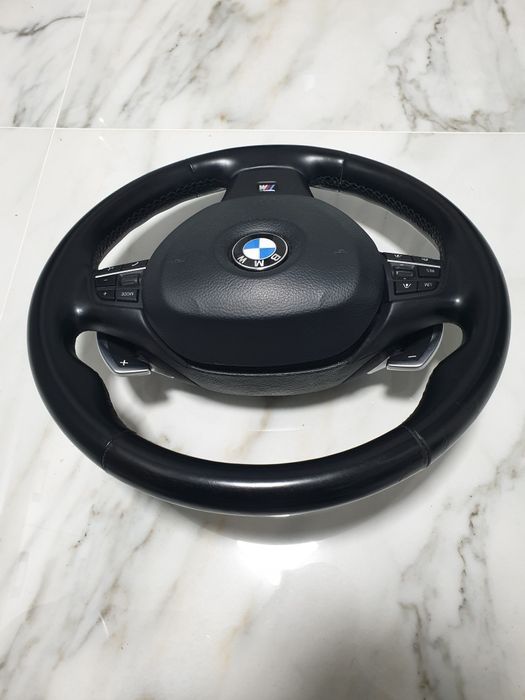 Volan M BMW seria 5 6 7, F10 F06 F12 F13 F01 cu distronic si padele