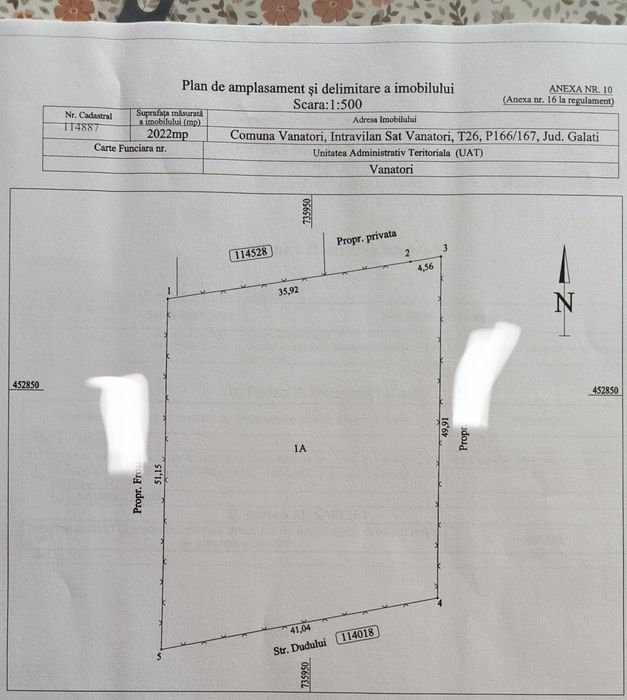 Proprietar, vând teren sat Vânători