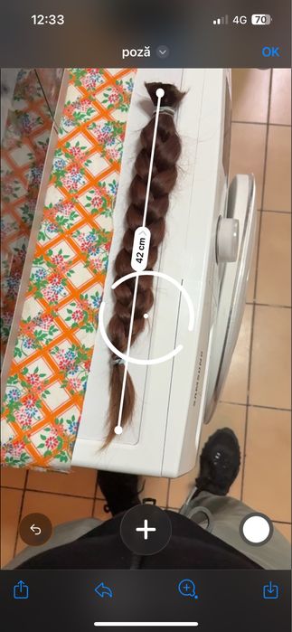 Coadă par natural recent tuns