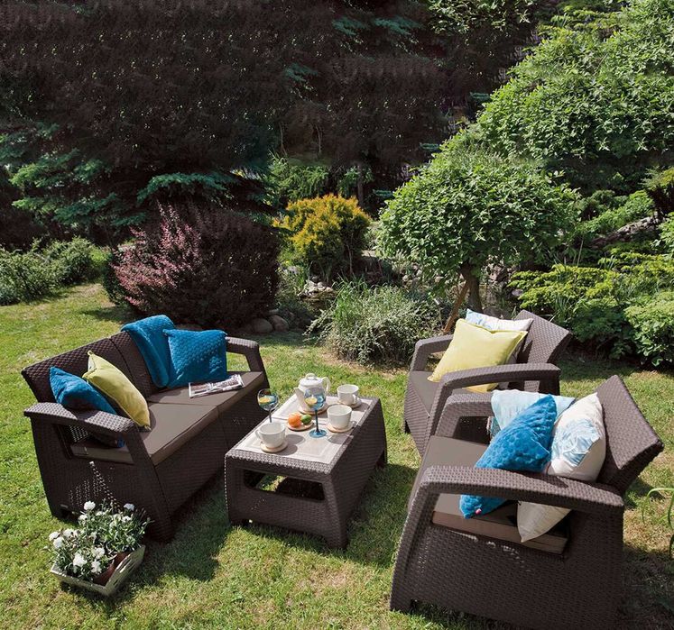 НЕМСКИ Луксозен Градински Сет Navara В 3 Цвята + Подарък ЛЕД ФЕНЕР