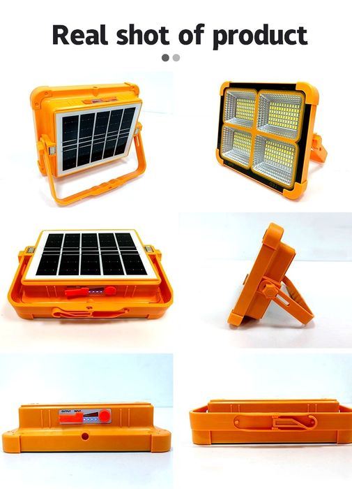 Мощный LED прожектор на солнечной батарее с магнитами для крепл
