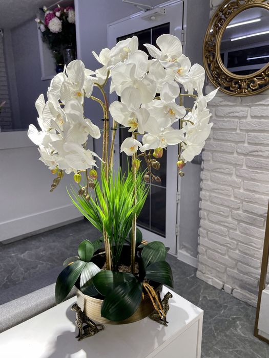 Декор цветок кашпо