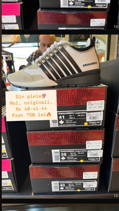 Adidasi Dsquared 2, noi, originali, in cutia originala.