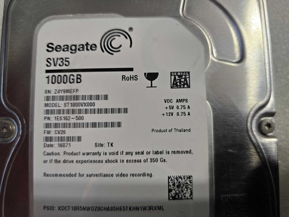 Hard disk Seagate SV35 3.5 1TB 7200rpm 64MB SATA3 (ST1000VX000)