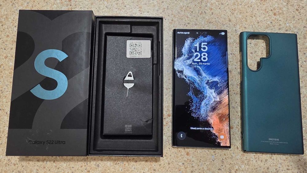 Samsung Galaxy S22 Ultra 5G – 12GB RAM / 256GB – Verde – STARE BUNA