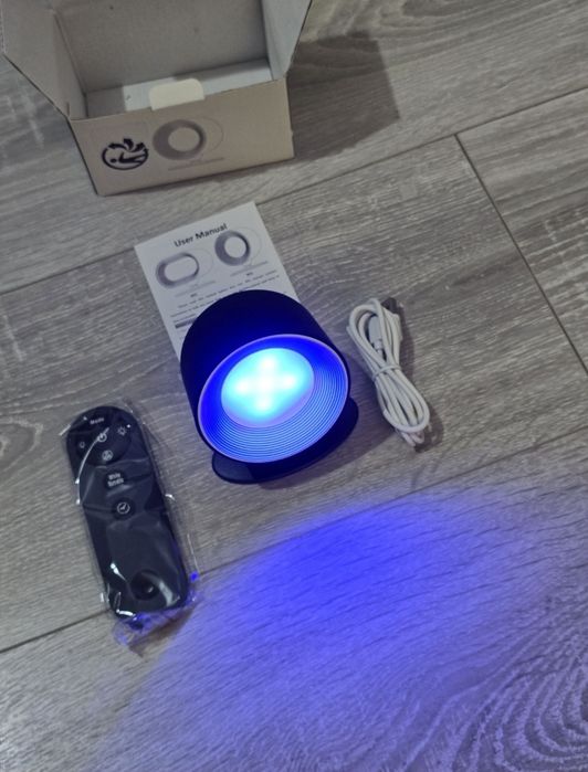 Lampă LED Amouhom B01 Black – control tactil & telecomandă, 7 culori