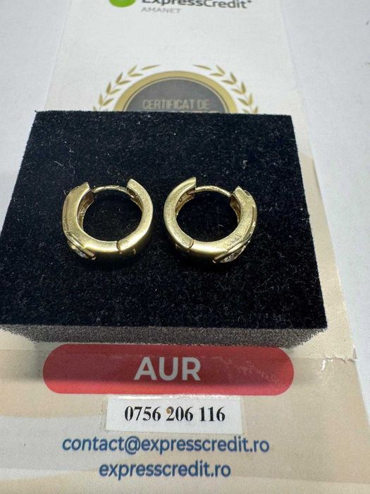 Cercei din aur 14k (69212.1/ 10 Pacurari 1) Garantie 2 ani!