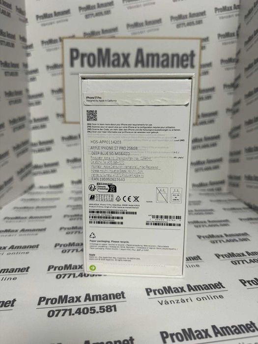 Iphone 17 Pro 256GB Deep Blue NOU Garantie ProMax Amanet