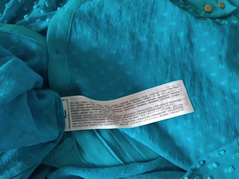 Bluza Mango mătase și bumbac noua 38