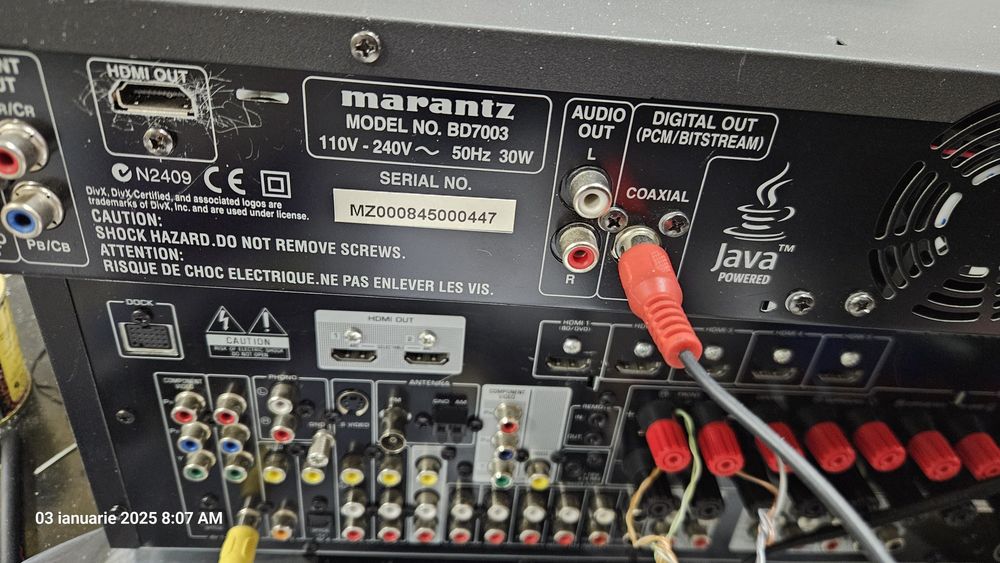 Yamaha rx-v767 - Marantz bd7003