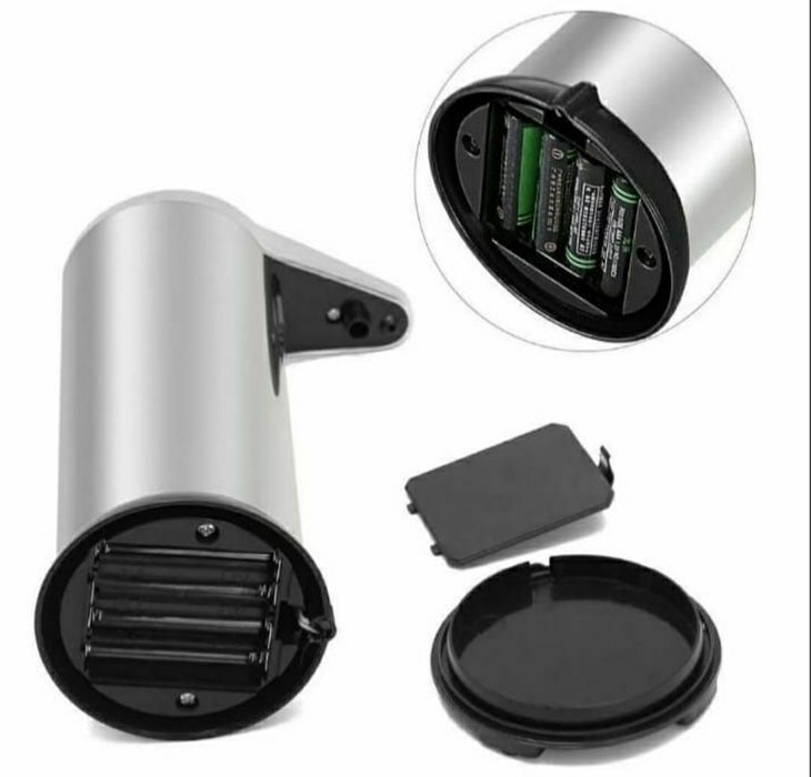 Dozator din inox automat sapun lichid cu senzor infrarosu gri