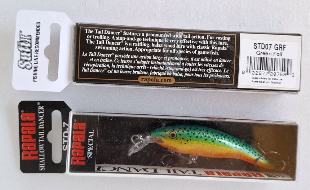 Воблери Rapala-TD9,RR8,SRRS7,LCM